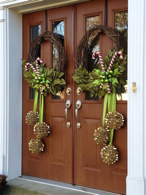 wreaths for double doors|double front door christmas wreaths.